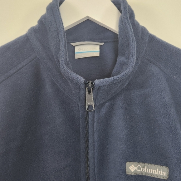 NWT Columbia Granite Mountain Fleece Vest Men’s Medium Blue XM1024 Sleeveless - Picture 6 of 11